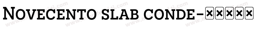 Novecento slab conde字体转换